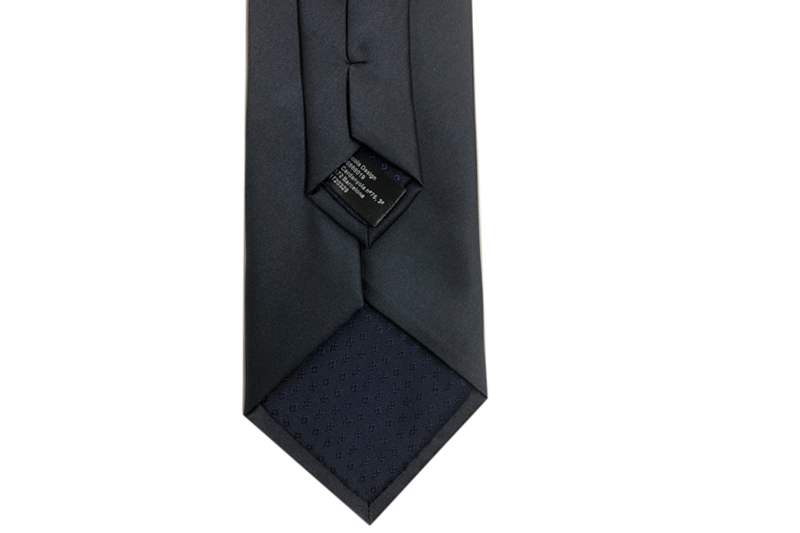 EXTIE21020  Black Polyester Classical  Necktie
