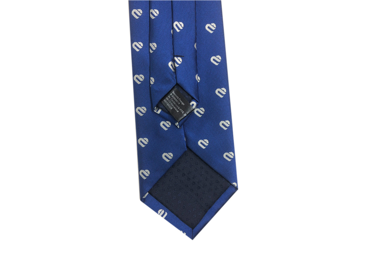 EXTIE21021 Navy Polyester Jacquard Necktie